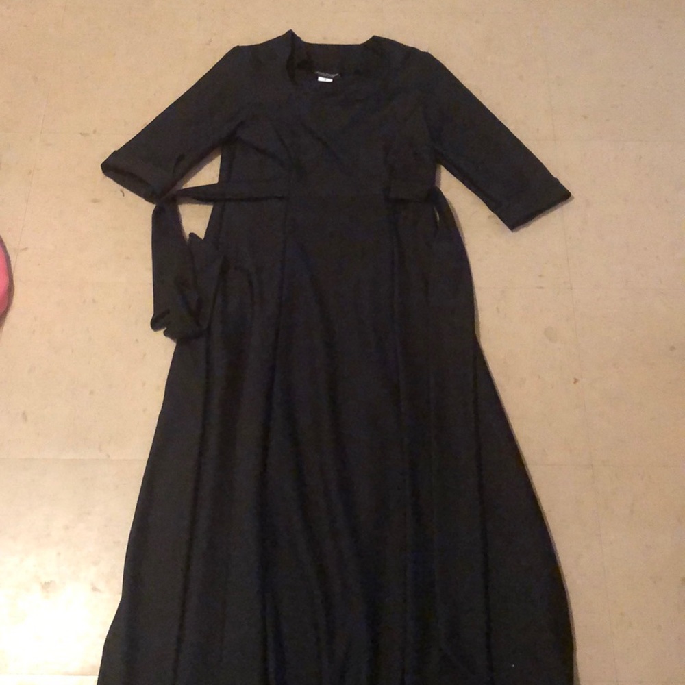 Ankle Length Black Dress